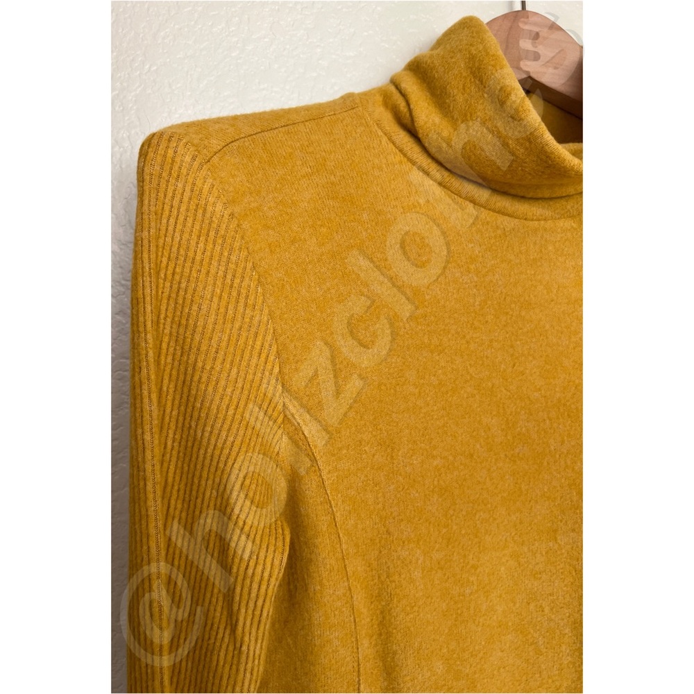 Anthropologie Saturday Sunday Brushed Fleece Turtleneck Long Sleeve NWT - Picture 6 of 13